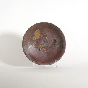 Handmade, Wood Fired Stoneware Plate or Shallow Bowl