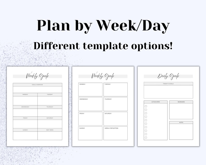 Goal Planner Printable Digital Goal Planner Kit 2024 Goals 2024 Goal ...