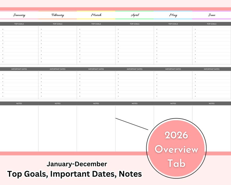 2026 Digital Calendar Spreadsheet Google Sheets Planner Template ...