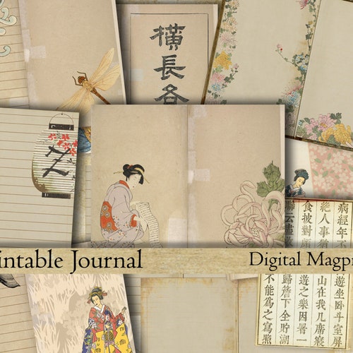 Paris Diy Printable Journal Pages Digital Paper Pack Grunge - Etsy