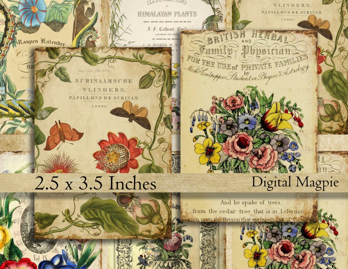 Vintage Printable Tags Digital Download 2.5 X 3.5 Aged Gift - Etsy