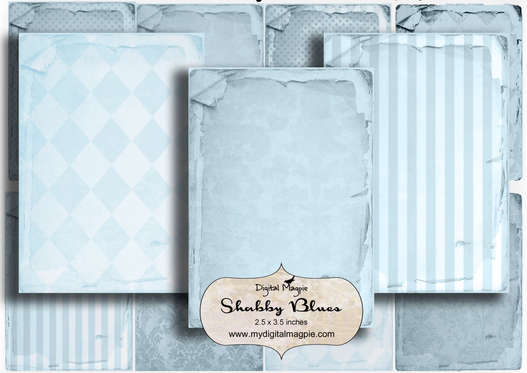 Shabby Chic Digital Printable Collage Sheet Tags Atc Background Instant ...