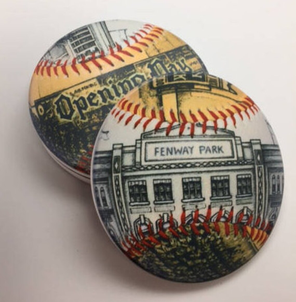 Fenway Park coaster setopening day Fenway Park regalo de Etsy