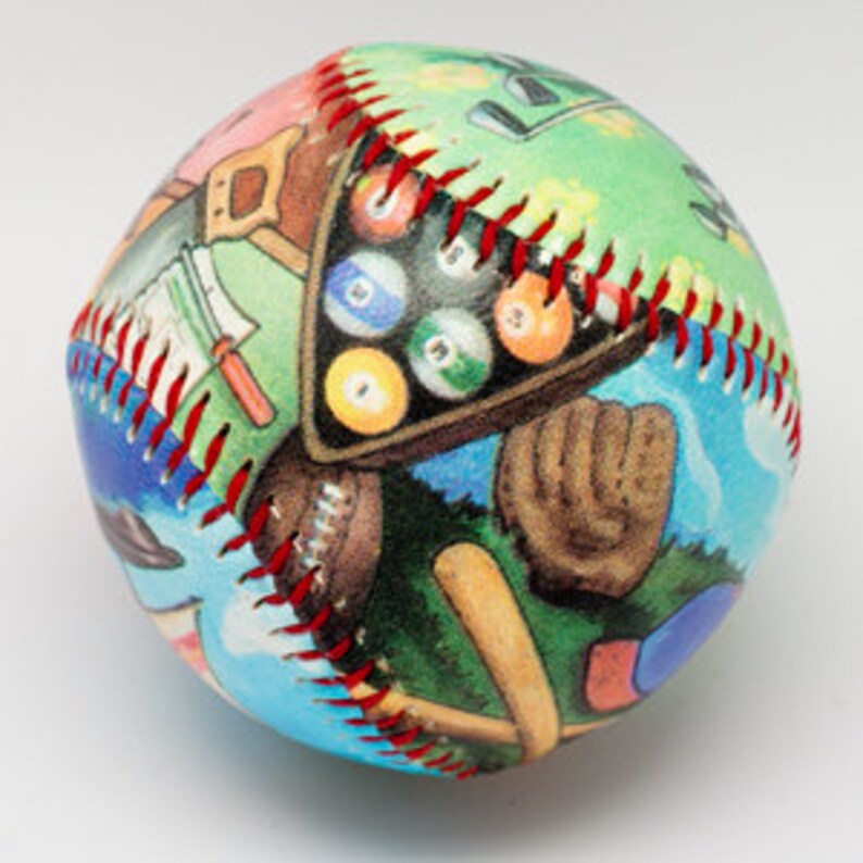 Father's Day Baseball Father Gift Full Color Baseball - Etsy