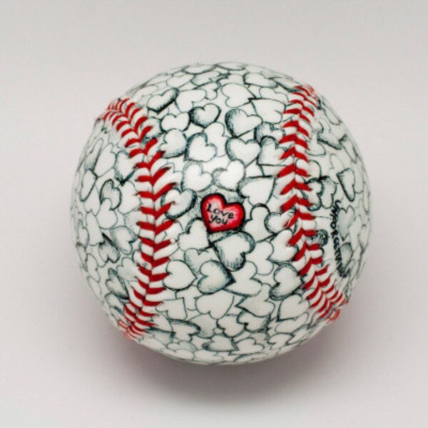 Je t'aime baseball, baseball cadeau, fan de baseball, amateur de baseball, baseball Valentine Baseball (OCCASION08)
