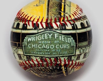 Wrigley Field Opening Day Baseball, Wrigley  Fan Gift, Chicago Baseball, Chicago Cubs Gift, Baseball fan(ODS03)