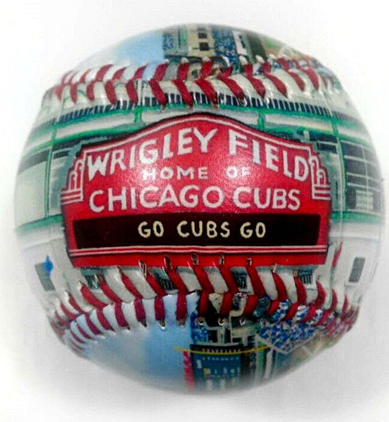 Wrigley Field Chicago Cubs Cubs Fan Baseball Fan Gift Etsy
