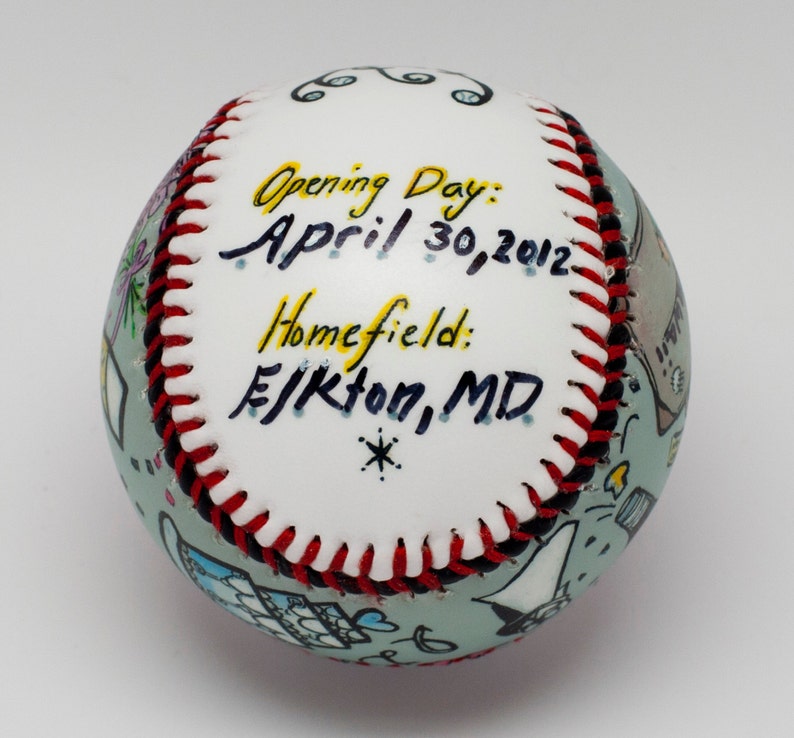 Baseball Wedding Gift Baseball Wedding Present Personalized Etsy