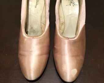 the satin shoes