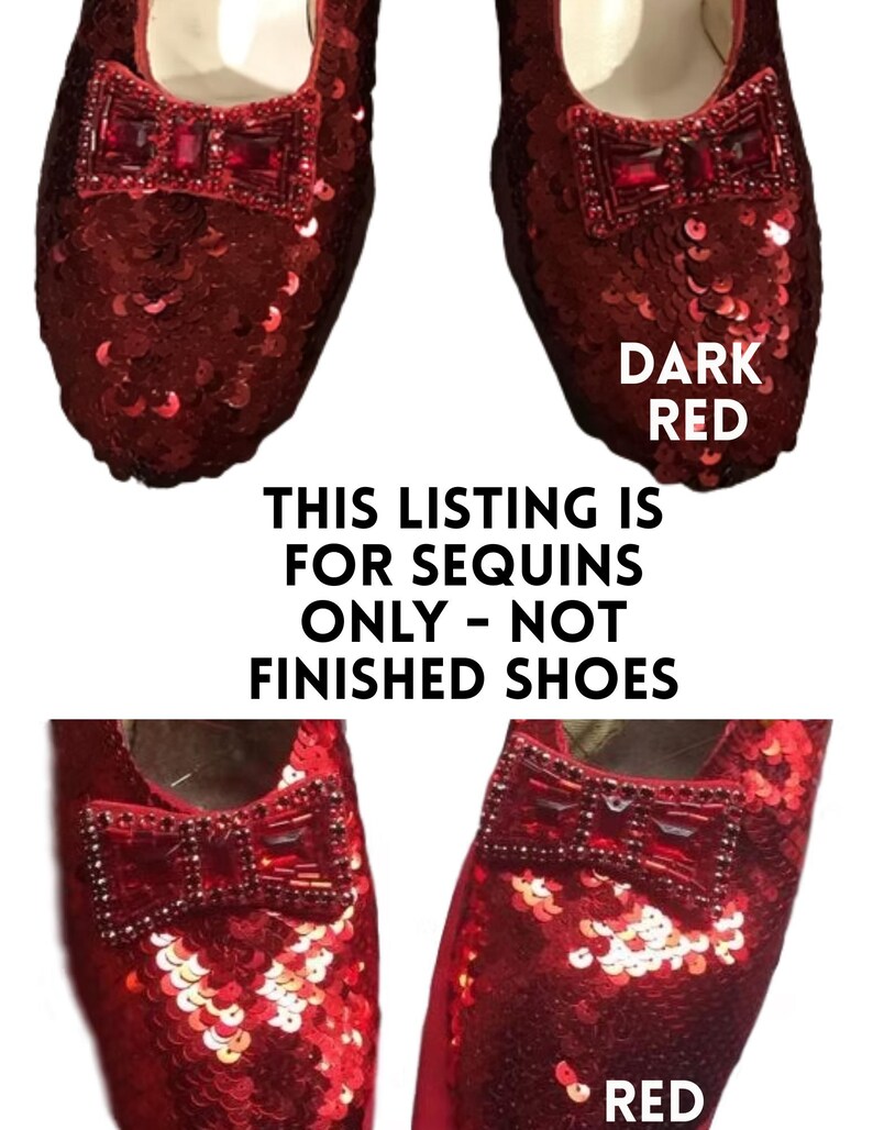 Lentejuelas Ruby Slipper - 5 mm Rojo Metálico Fabricadas en Europa imagen 1