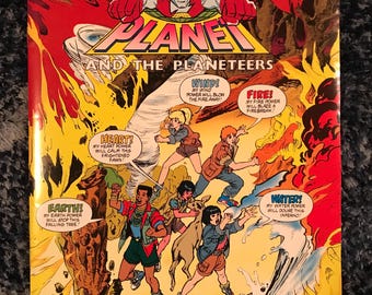 CAPTAIN PLANET and the Planeteers PROMO Press Kit (includes comic, poster, slides, photos, press releases!)