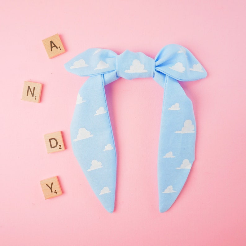Andy S Room Wallpaper Hand Painted Knotty Bow Headband Toy Story Pixar