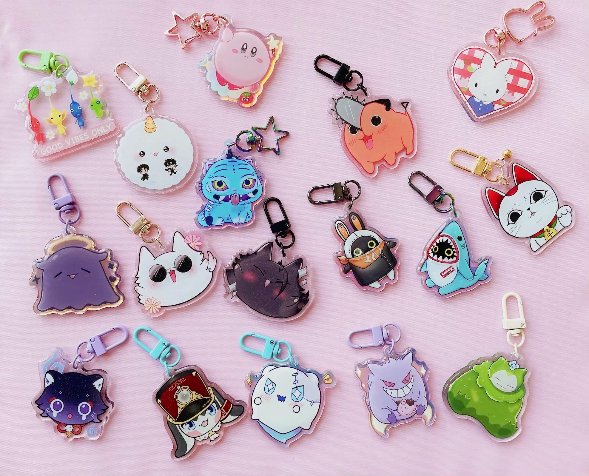 その他アニメ2.1インチマスコットキャラキーホルダー - Etsy 日本