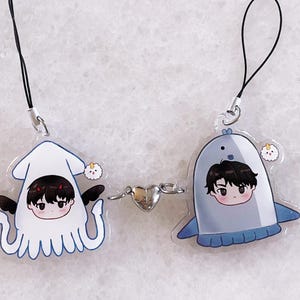 ORV squid Kdj & sunfish Yjh connecting phonecharm SET