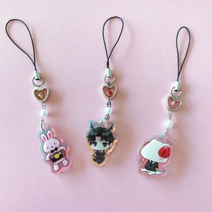 Ghost Story Gotta Work! Beaded Phonecharms image 1