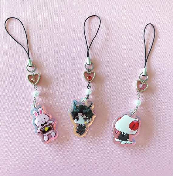Ghost Story Gotta Work! Beaded Phonecharms