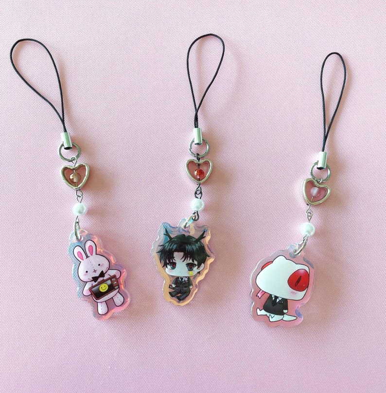 Ghost Story Gotta Work! Beaded Phonecharms image 1