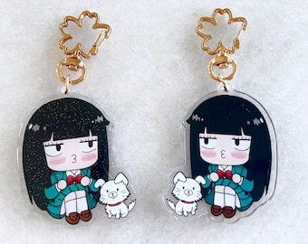 Chibi Sawako Pouty glitzer 6 cm Schlüsselanhänger