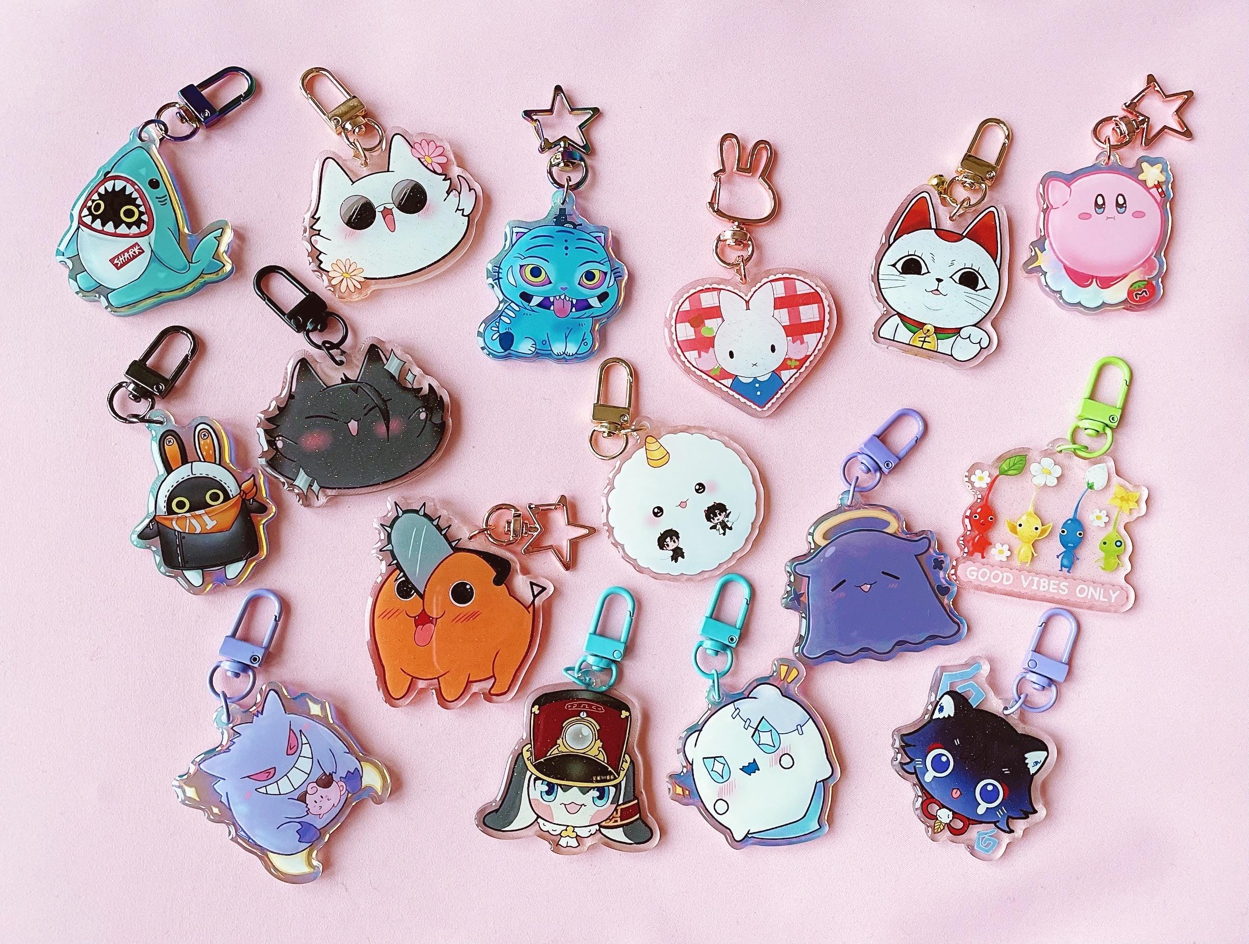 その他アニメ2.1インチマスコットキャラキーホルダー - Etsy 日本