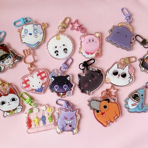 Misc anime 2.1inch mascot chara keychains