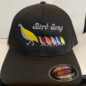 Grateful Dead inspired Bird song embroidered hat