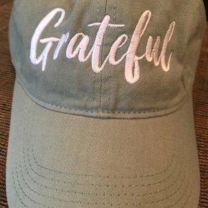 Grateful embroidered baseball cap