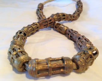 Brass Wire Trade Beads from Ghana