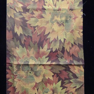 SF1307 Vintage en laine soie japonais tissé les teintes de vert feuille Design