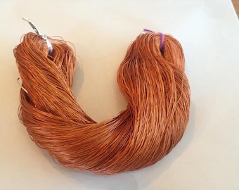 Japanese Vintage 24k Russet Gold Wrapped Around Silk thread