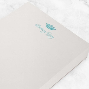 Custom Notepads - Personalized Stationary Gift for Her | ROYAL CROWN