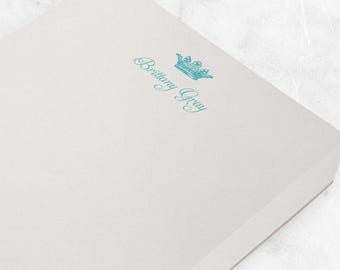 Custom Notepads - Personalized Stationary Gift for Her | ROYAL CROWN