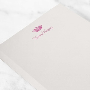 Royal Crown Notepad – Custom Memo Pad for Pageant Queen or Personalized for Everyday Use | ROYAL CROWN