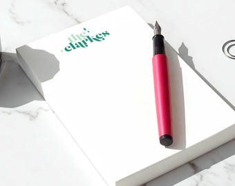 Retro Personalized Notepad – Stationary Gift, Couples To Do List | WILD STARDUST