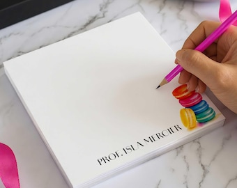 Colorful Desk Gift - Personalized Memo Block for Stationery Lovers | MACARON
