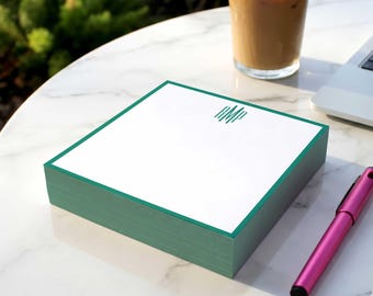 Personalized Notepad for Women - Monogrammed Square Notepad Gift | SLIM MONOGRAM