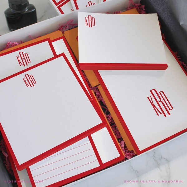 fancy writing paper printable Stationary Wardrobes for Women & Men, Customized Notecard Gift Set, Personalized Box Kit of Letter Writing Paper Stationery | SLIM MONOGRAM