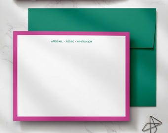 Personalized Business Notecards – Custom Stationery for Thank You Notes, Client Correspondence | MODERN BORDER
