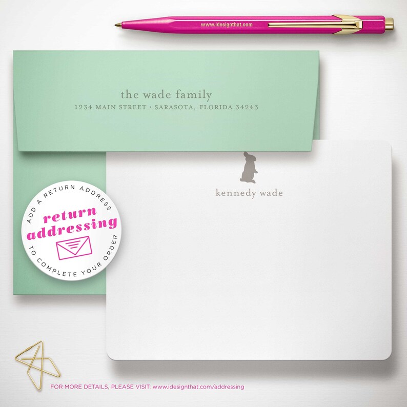 Personalized Stationery for Kids Set of Cute Notecards Etsy