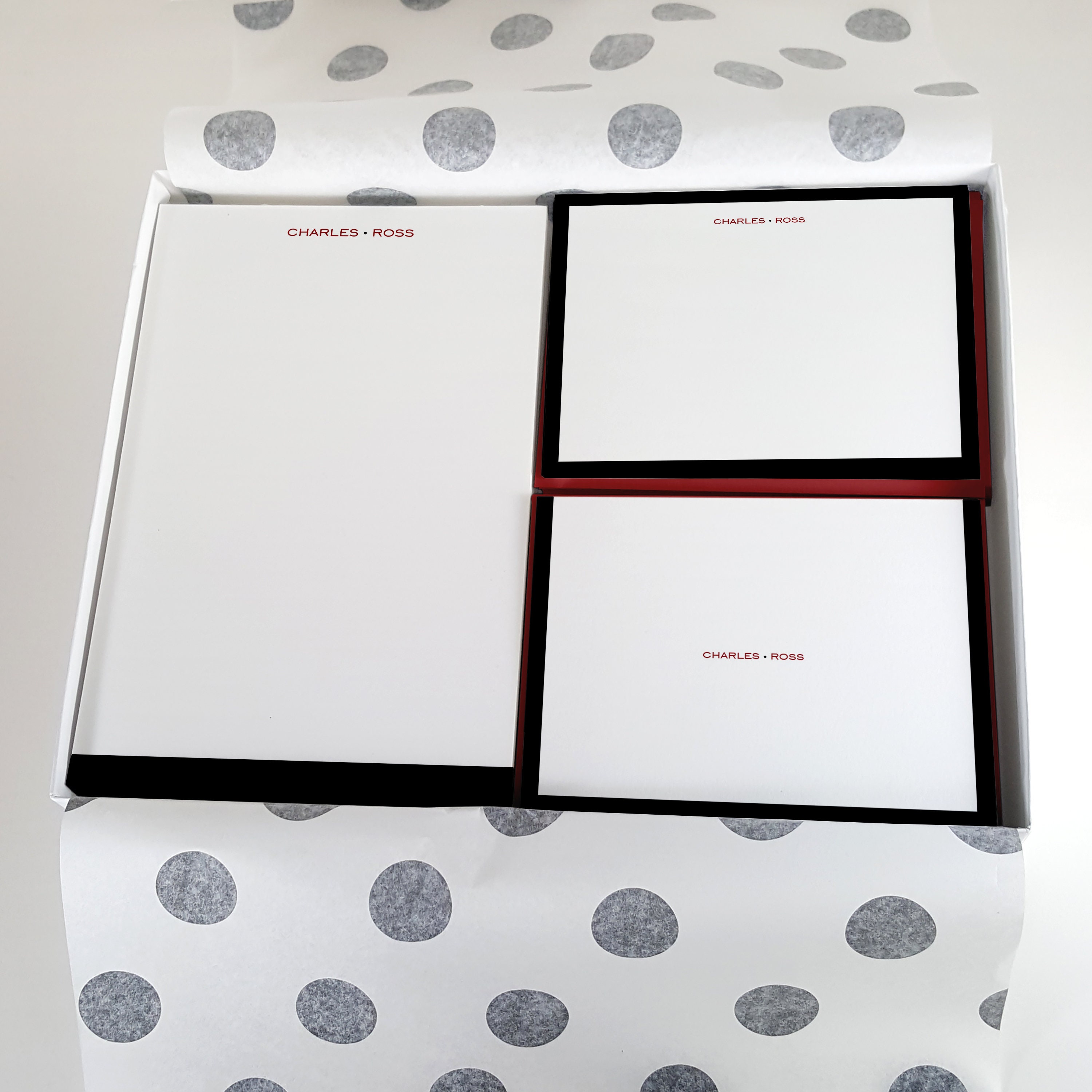 Boxed Stationery Gift Set of Personalized Note Cards for Men Etsy