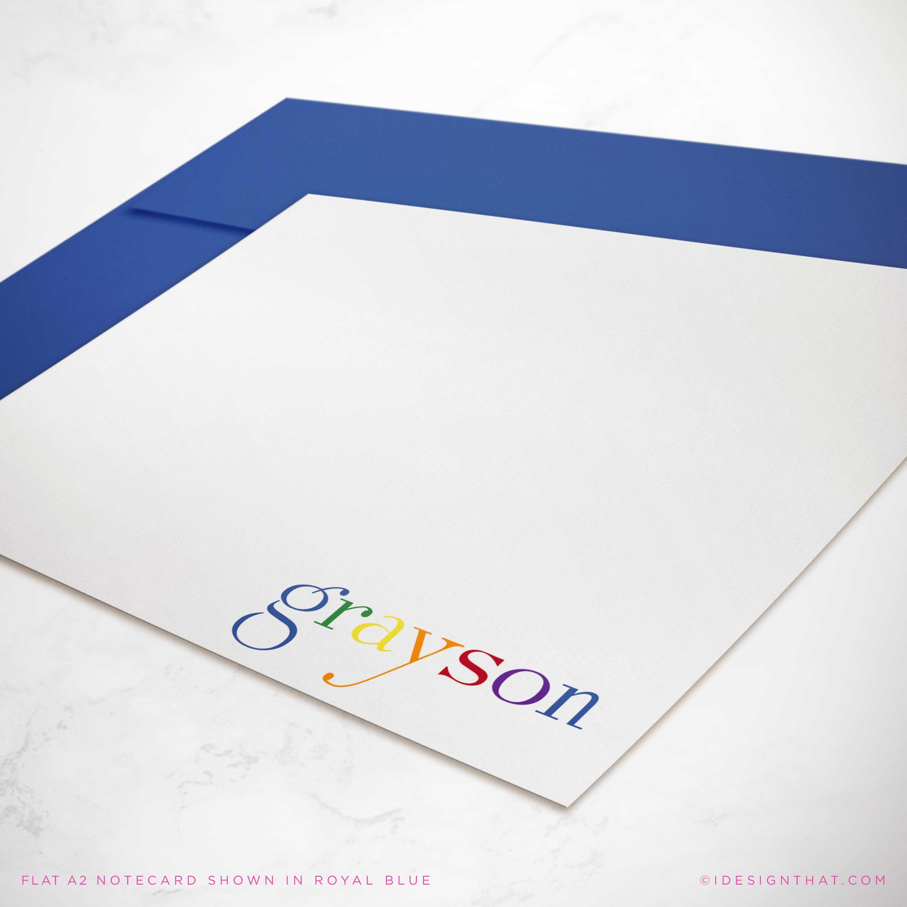 Kids Stationery Set of Personalized Notecards | Cute Baby Shower Gift…