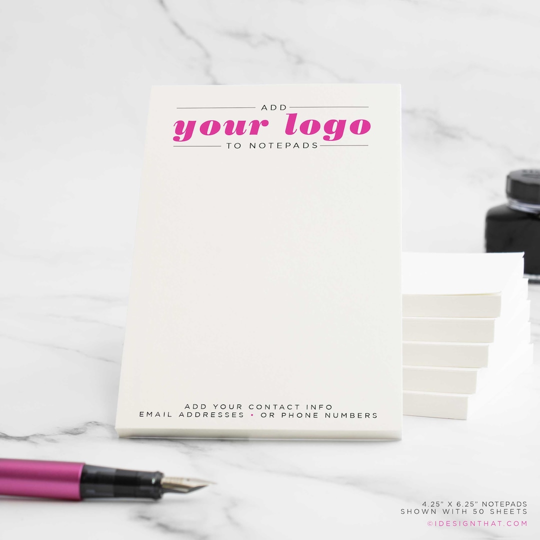 Notepads Personalized With Your Company Logos to Do Lists Etsy UK