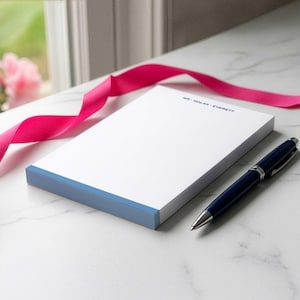 Personalized To Do List Notepad – Custom Memo Pad Desk Notes, Writing Paper | MODERN BORDER