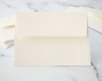 Creamy Off-White A2 Envelopes for Notecards | IVORY 4 3/8" x 5 3/4"