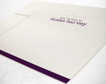 From The Desk Of Stationary Sets, Customized Flat Notecards & Envelopes, Personalized Stationery Thank You Note Cards | TYPEWRITER BYLINE