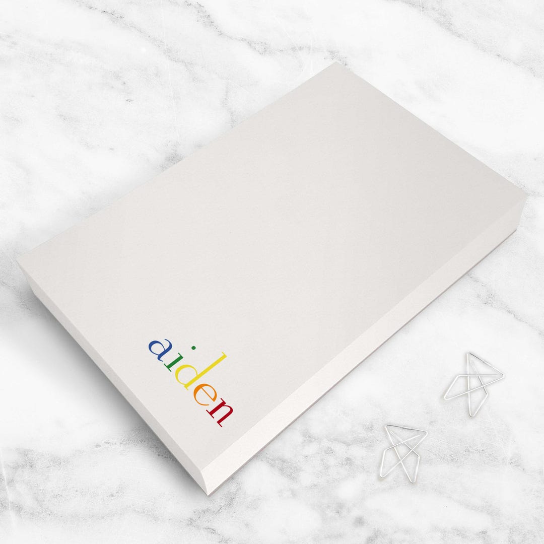 Personalized Name Notepad for Kids – Custom To‑do List Memo Pad ...
