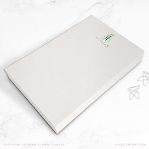 Monogrammed To Do List Notepad | Personalized Note Pad Stationary | Teacher Memo Pad or Scratch Pad of Writing Paper | FAMILY MONOGRAM
