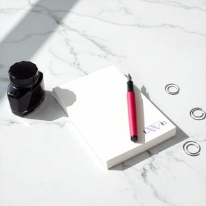 Personalized pads with classic three-initial monogram layout and open writing space for everyday use.