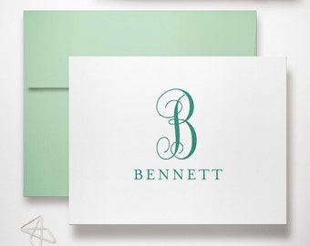 Personalized Stationary Set of Monogram Notecards | Thank You Note Cards Stationery Set | FAMILY MONOGRAM