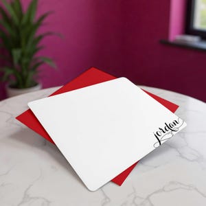 Personalized card set with envelopes for thank you notes, birthday gifts, and everyday handwritten messages