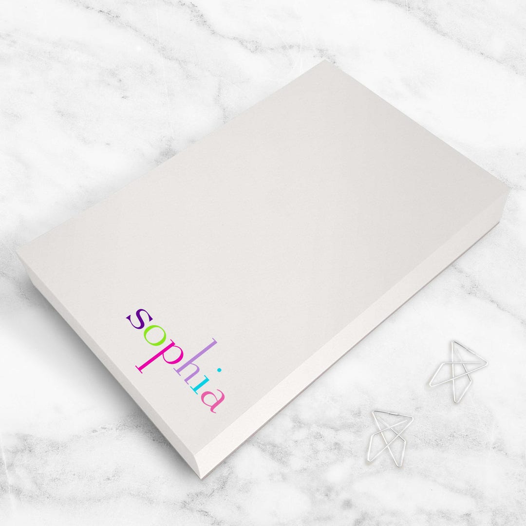 Kids Birthday Gift Rainbow Notepad – Teacher & Back to School ...